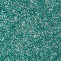 CRYSTAL DARK GREEN LINED WHITE LUSTER