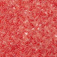 CRYSTAL RED LINED WHITE LUSTER