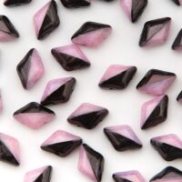 BLACK/WHITE OPAQUE LILAC LUSTER