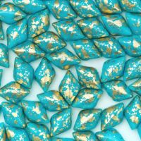 GOLD SPLASH TURQUOISE BLUE