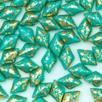 GOLD SPLASH TURQUOISE GREEN