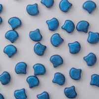METALLIC SUEDE BLUE