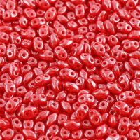 OPAQUE CORAL RED WHITE LUSTER