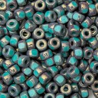 TURQUOISE GREEN RED LUSTER