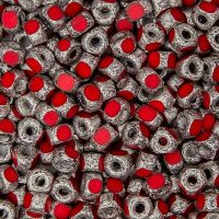 OPAQUE CORAL RED SILVER PASTE MAT