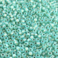 OPAL GREEN AQUA SILVER LINED