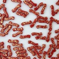 GOLD SPLASH OPAQUE CORAL RED