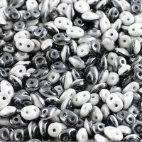 BLACK/WHITE OPAQUE WHITE LUSTER