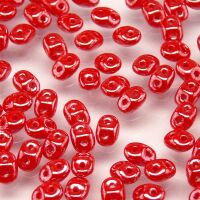 OPAQUE CORAL RED WHITE LUSTER