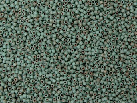 TURQUOISE GREEN TRAVERTIN DARK MAT