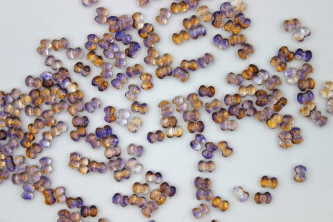TWO COLORS PURPLE ORANGE