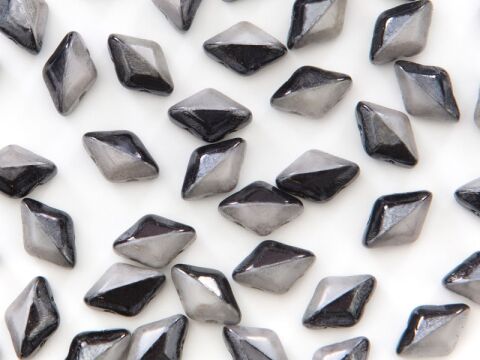 BLACK/WHITE OPAQUE GREY LUSTER