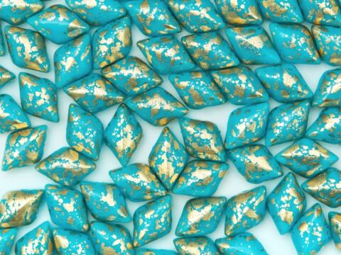 GOLD SPLASH TURQUOISE BLUE