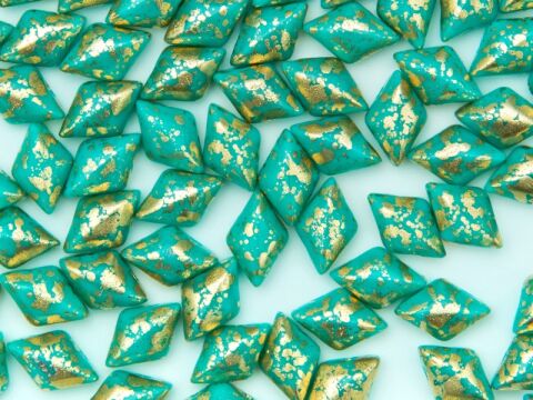 GOLD SPLASH TURQUOISE GREEN