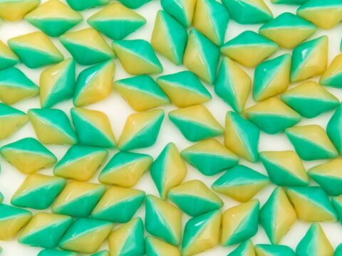 TURQUOISE GREEN/IVORY
