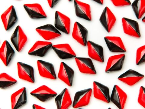 RED/BLACK OPAQUE