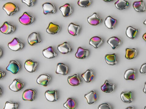JET SILVER RAINBOW BIG DOT