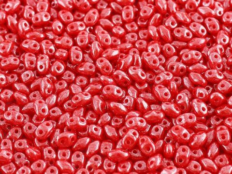 OPAQUE CORAL RED WHITE LUSTER