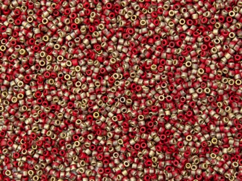 OPAQUE CORAL RED FOOL'S GOLD