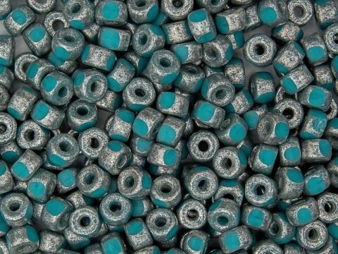 TURQUOISE BLUE SILVER PASTE MAT