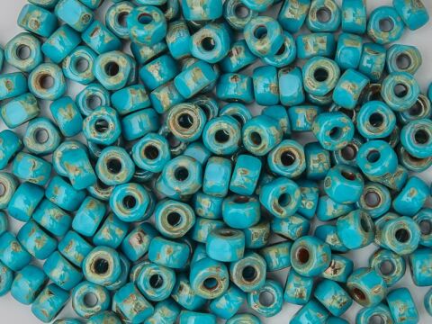 TURQUOISE BLUE TRAVERTIN DARK