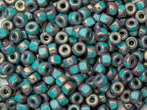 TURQUOISE GREEN RED LUSTER