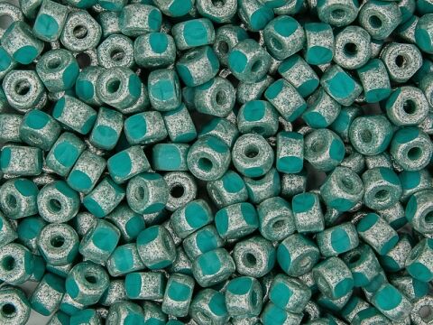 TURQUOISE GREEN SILVER PASTE MAT