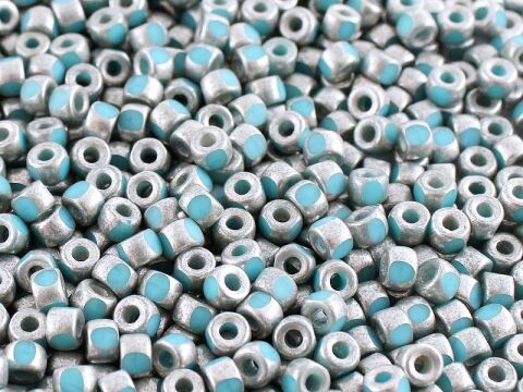 TURQUOISE BLUE SILVER PASTE MAT
