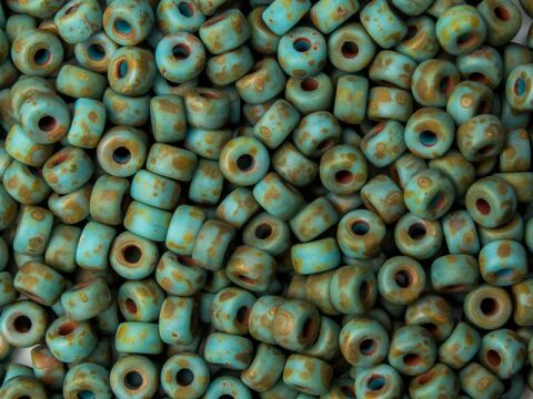 TURQUOISE BLUE TRAVERTIN DARK MAT