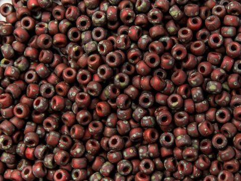 OPAQUE CORAL RED TRAVERTIN DARK MAT