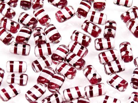 CRYSTAL DARK RED LINED