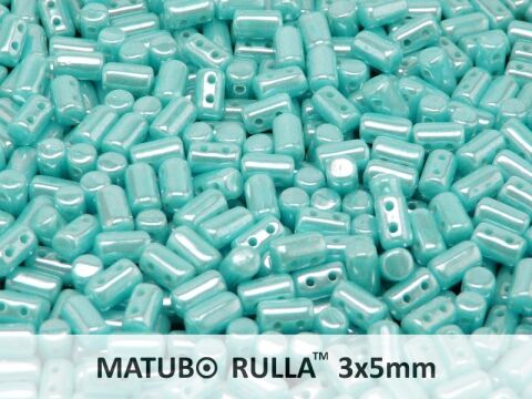 TURQUOISE BLUE WHITE LUSTER