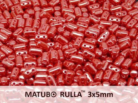 OPAQUE CORAL RED WHITE LUSTER