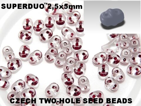 CRYSTAL DARK RED LINED