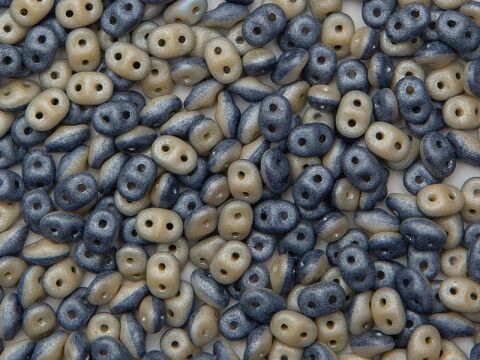 NAVY BLUE/IVORY WHITE LUSTER MAT