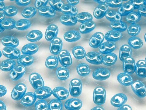TURQUOISE BLUE WHITE LUSTER