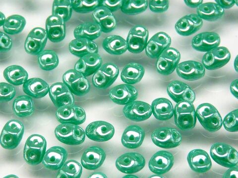 TURQUOISE GREEN WHITE LUSTER