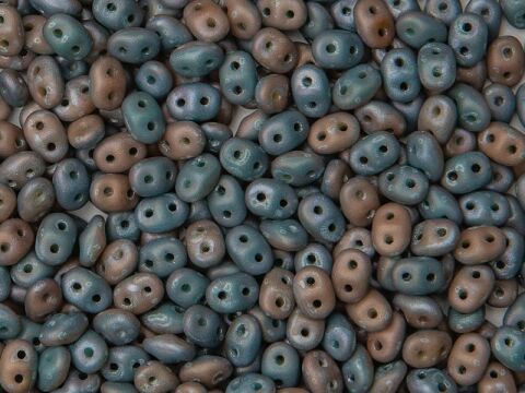 TURQUOISE GREEN/IVORY NEBULA MAT
